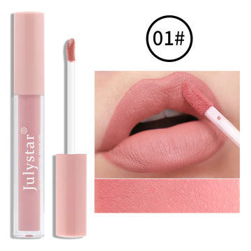 Cream Matte Texture Liquid Lip Tint Long-lasting Moisturizing Does Not Fade Velvet Lipstick European and American Lip Gloss