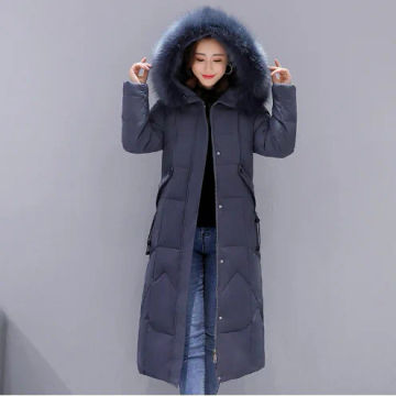 2022 New Snow Wear Coat Parkas Winter Jacket Women Hooded Fur Collar Parka Thick Warm Female Jackets Student Coats Women Clothes