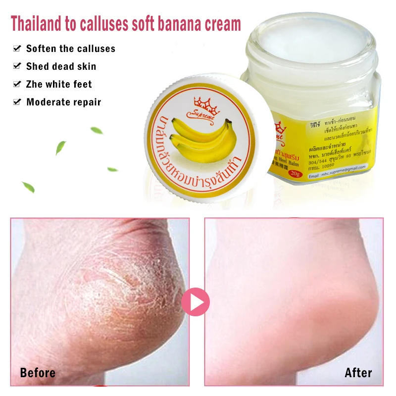 Description Picture 6 of item20G Anti-Drying Crack Foot Cream Heel Cracked Repair Cream Banana Olie Moisturizing Removal Dead Skin Hand Feet Smooth Care