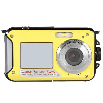 2.7K 48MP Underwater Waterproof Digital Camera Dual-screen Camera Suitable for Snorkeling Swimming Surfing and Drifting