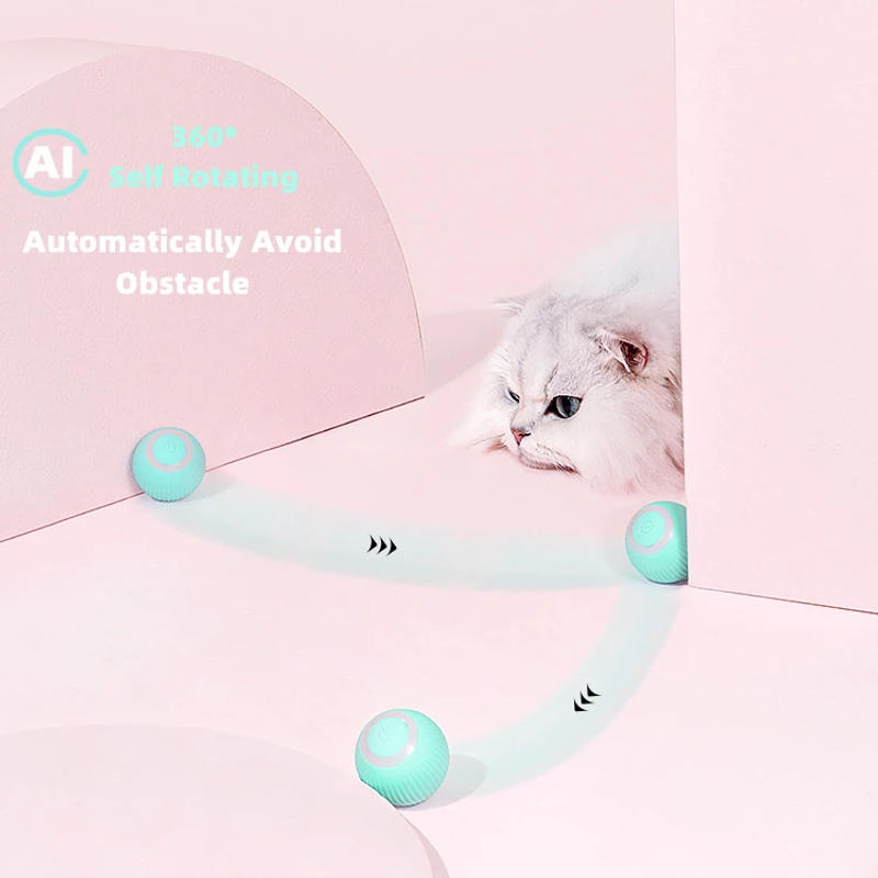 Description Picture 6 of itemElectric Cat Ball Toys Automatic Rolling Smart Cat Toys Interactive Cats Training Self-moving Kitten Toys Indoor Playing Game