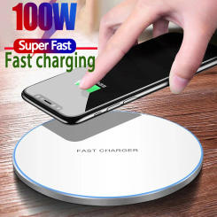 2023 New 100W Qi Wireless Charger for iPhone 15 14 13 X XR XS Max 8 for Samsung S10 S20 Note10 20 Xiaomi Huawei Phone