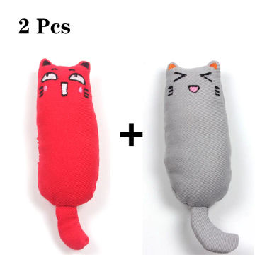 Interactive Soft Catnip Cat Toys Rustle Sound Dog Toy Cleaning Teeth Chewing Fun Doll For Pet Plush Thumb Pillow Pet Accessories