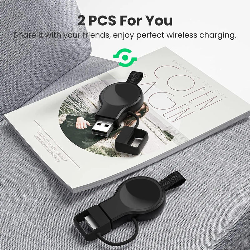 Description Picture 6 of itemNEWDERY Portable Charger For Apple Watch Series Ultra 8/7/6/5/4/SE/3/2 iWatch Travel Magnetic USB Wireless Quick Charge Dock