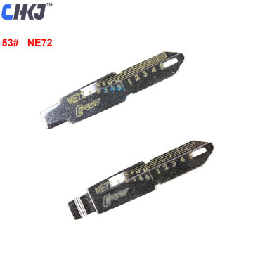 CHKJ 10PC Many Models LiShi 2 in 1 of Graduated Key Blanks Engraved Key Blanks Contrast line HU49 HU66 HY15 HU101HY16 HU87 HU58