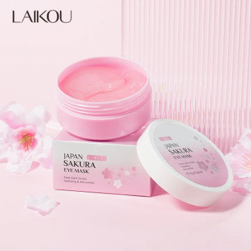 Sakura Essence Collagen Eye Mask Moisturizing Gel Eye Patches Remove Dark Circles Anti Age Bag Eye Wrinkles Skin Care 70g