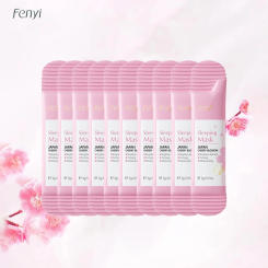10pcs Sakura Sleeping Mask Moisturizing Anti Wrinkle Nourishing  Whitening Anti-Aging Portable Disposable Face Mask Facial Care
