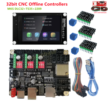 MKS DLC32 v2.1 32 bits GRBL offline controller TS35-R LCD display CNC3018 MAX PRO upgrade kits for cnc laser engraving machine