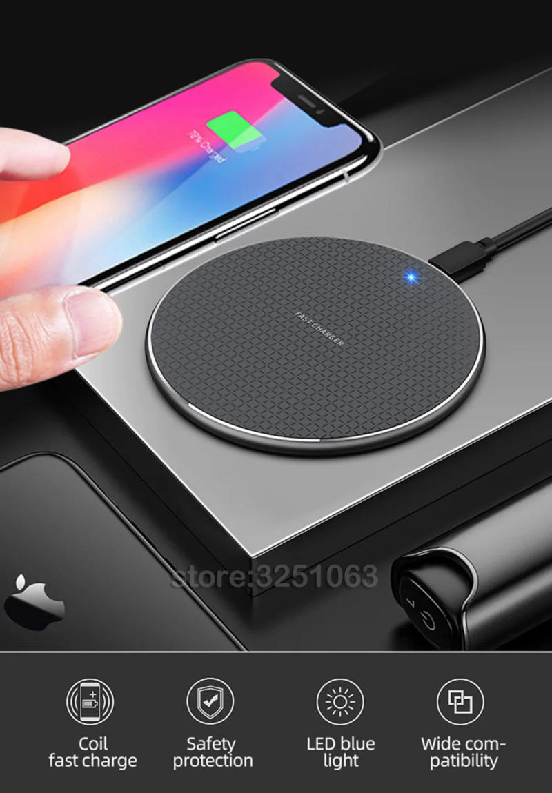Description Picture 2 of item10W Fast Qi Wireless Charging for Doogee S98 S99 S100 S95 S97 S89 Pro S88 Plus Rugged Phone Wireless Charger for Doogee V30 V20