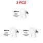 01 White 3pcs