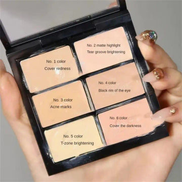 High Coverage Concealer Palette Makeups Dark Circles Corrector Eye Bag Concealer Bronzer Shadowing Concealer Korean Cosmetics