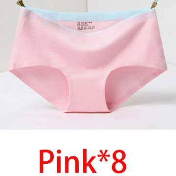 8Pcs Briefs for Women fashion sexy woman panties Solid seamless underpants  cpanties for women cotton underwear girl knickers