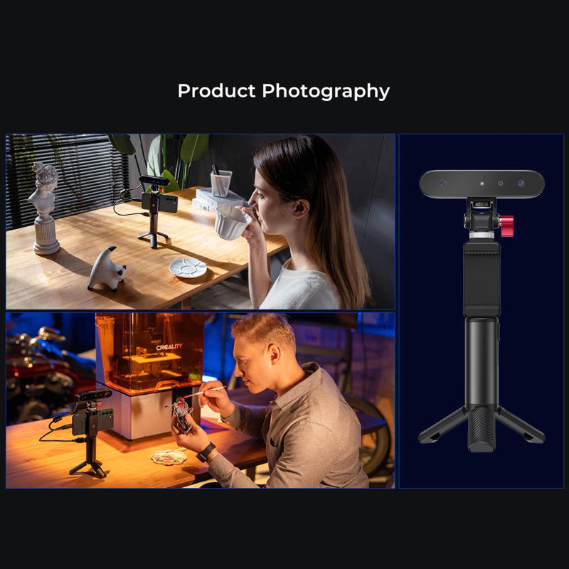 Description Picture 6 of itemCreality CR-Scan Ferret 3D Scanner Portable and Handheld 30fps Scan Speed Dual Mode Scanning Full-color Textures Support Powered