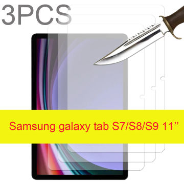 3PCS Glass screen protector for Samsung galaxy tab S7 SM-T870 SM-T875/S8 SM-X700 SM-X706 S9 SM-X710 tablet protective film