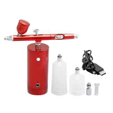 Rechargeable USB Airbrush Kit Airbrush Compressor Spray Pump Dual Action Handheld Airbrush Gun for FX Makeup Tattoo Painting