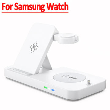 4 in 1 Fast Wireless Charger Stand Foldable Charging Station For Apple Watch Samsung Huawei iPhone 14 13 12 11 Pro Max AirPod