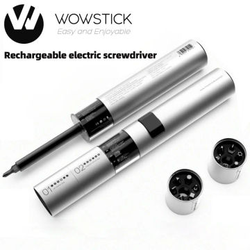 Wowstick 12 in 1 Dual Power Lithium Electric Screwdriver 3LED Lights Rechargeable Screw Driver Kit Magnetic Suction One Button