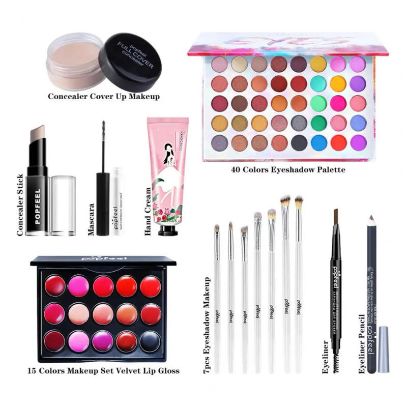 Description Picture 5 of itemHarmful Ingredient-free Makeup Tools Makeup Tool Set Beauty Essentials Eye Shadow Palette Mascara Lip for Beginner