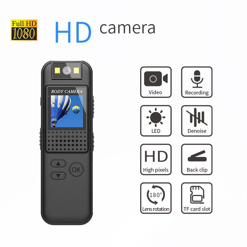 LUOSI 1080P Body Camera With