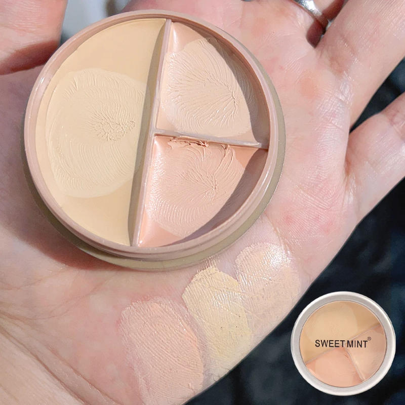Description Picture 6 of item1PC High Coverage Concealer Palette Corrector Anti Dark Circle Freckle Waterproof Foundation Cream for Face Makeup Base Cosmetic