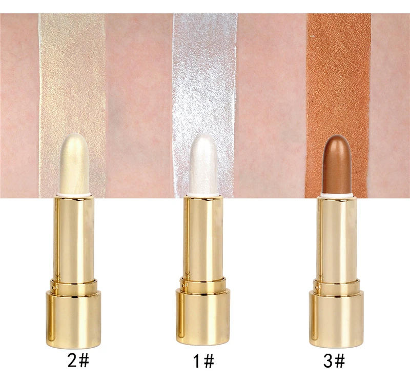Description Picture 4 of item1pcs Wholesale 3D Highlight Embellish Contour Highlighter Pencil Brighten Skin Face Makeup Bronzers Cosmetic