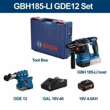 Bosch Brushless Rotary Hammer Set GBH 185-LI Professional Cordless 18V Multifunctional Impact Electric Power Tools With Battery