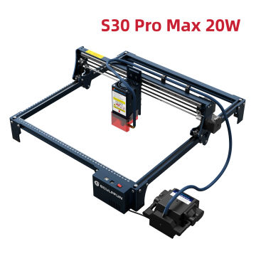 SCULPFUN S30 PRO MAX 20W Laser Engraver  30L/min Automatic Air Assist Replaceable Lens Engraving Machine for Wood Metal Acrylic