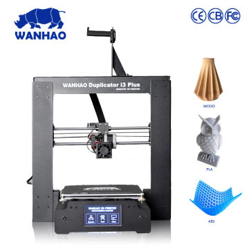 2018 new style WANHAO I3 PLUS with aluminum heated, new version desktop metal 3d printer with 10m filament free as gift