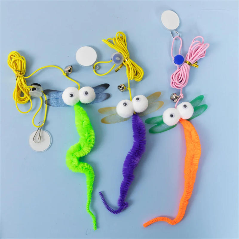 Description Picture 2 of itemFunny Cat Toy Hanging Simulation Self-hey Swing Grabbing Rope Interactive Toy For Kitten Playing Teaser Wand Toy Cat Supplies