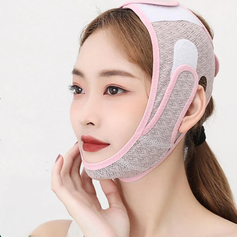 Description Picture 6 of itemElastic Face Slimming Bandage V Line Face Shaper Women Chin Cheek Lift Up Belt Facial Anti Wrinkle Strap Face Care Slim Tools
