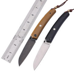 Petrified Fish 12C27 Steel 719 Folding Knife Sandalwood Handle Pocket Outdoor Camping Hiking Coltello Survival EDC Fruit Tool