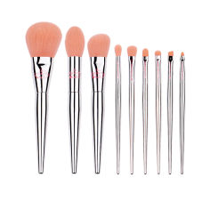 MyDestiny Makeup Brush-Barbie 9pcs Soft Fiber Makeup Brushes Set-Foundation Blush Powder Eyeshadow Eyeliner Brushes For Beginner