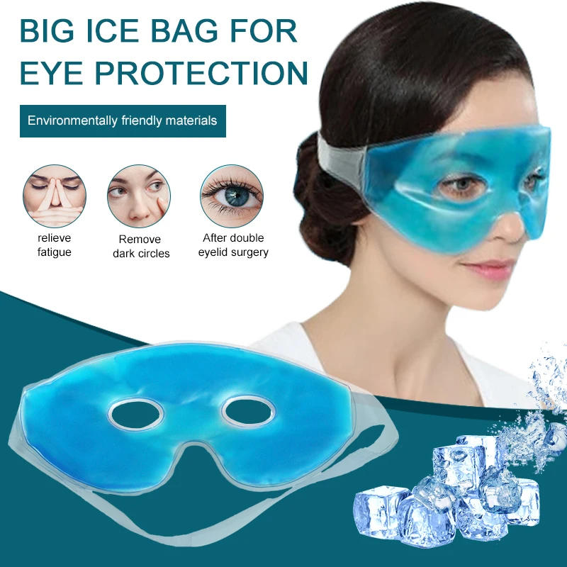 Description Picture 2 of itemCold Cooling Remove Dark Circles Tired Eyes Soothing Relief Reusable Relaxing Gel Eye Mask Cooling Pad Fatigue Innovative Relief