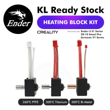 CREALITY High 300℃/Standard 260℃ Temperature Pro Heating Block Kit for Ender-3 S1 CR-10 Smart Pro Printer With Sprite Extruder