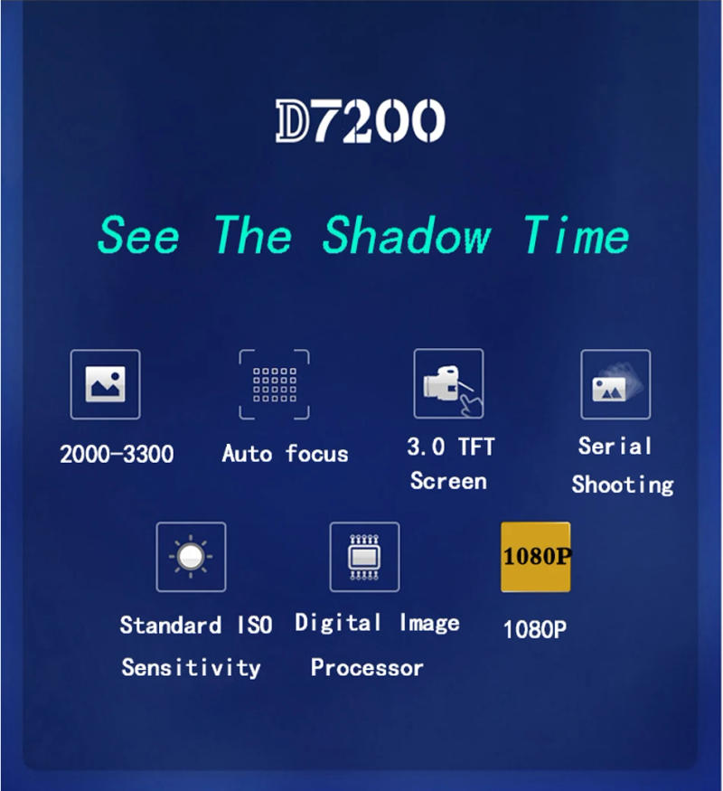 Description Picture 2 of item2023 Digital Camera DSLR Web Viog Camera With 24X Telephoto Lens Professional Digital YouTube 1080P HD Video Camera