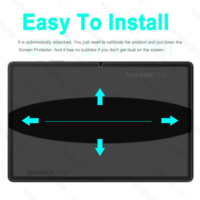 Description Picture 6 of item2 Pieces HD Scratch Proof Screen Protector Tempered Glass For Samsung Galaxy Tab S9 FE 10.9-inch SM-X510 X516B Protective Film