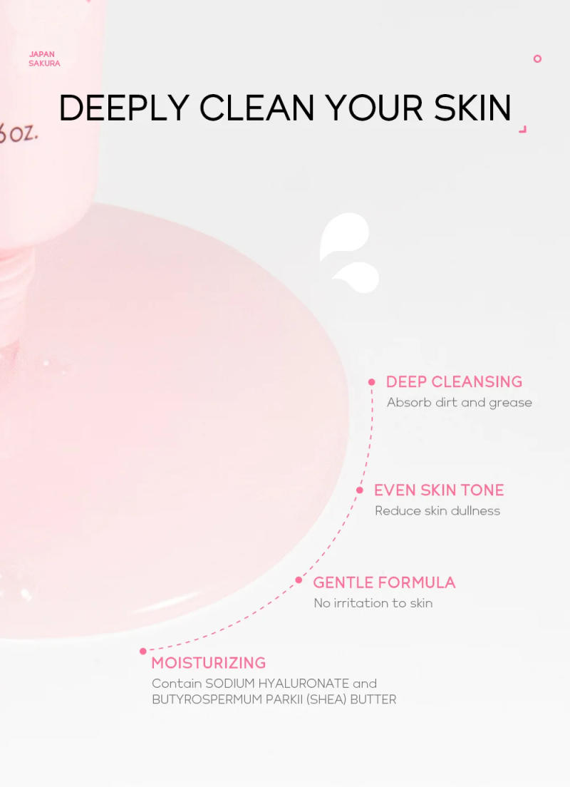 Description Picture 6 of itemSakura Remove Blackhead Peel-off Mask Deep Cleansing Anti Aging Removed Mask Tearing Pores Shrink Skin Care for Women