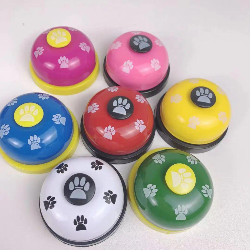 Description Picture 2 of itemPet Training Called Dinner Small Bell Dog Toys Interactive Doorbell Footprint Ring Trainer Feeding Reminder Puppy Accessories