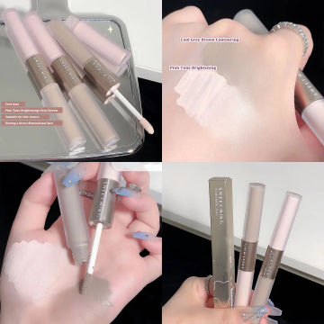 Liquid Contouring Stick High Gloss 2 In 1 Brightens Skin Warm Tone Grey Brown Nose Shadow Contour Matte Highlighter Face Bronzer