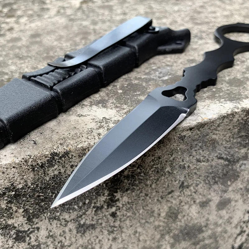 Description Picture 4 of itemFixed Blade Knife  sharp 440C steel blade with sheath Free shipping Outdoor field survival knife camping EDC tool