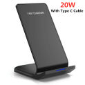 30W Wireless Charger Stand For iPhone 15 14 13 12 11 Pro XS Max XR 8 Samsung S23 S22 S21 Fast Charging Dock Station Phone Holder