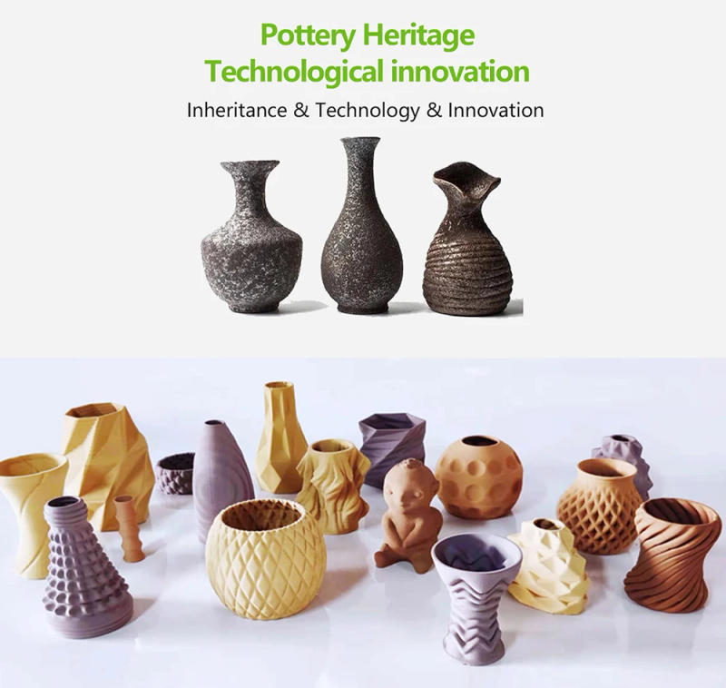 Description Picture 4 of itemTronxy New Arrival Moore 2 Pro 3d Printer Ceramic&Clay mute motherboard,255mm*255mm*260mm with Feeding system electric putter