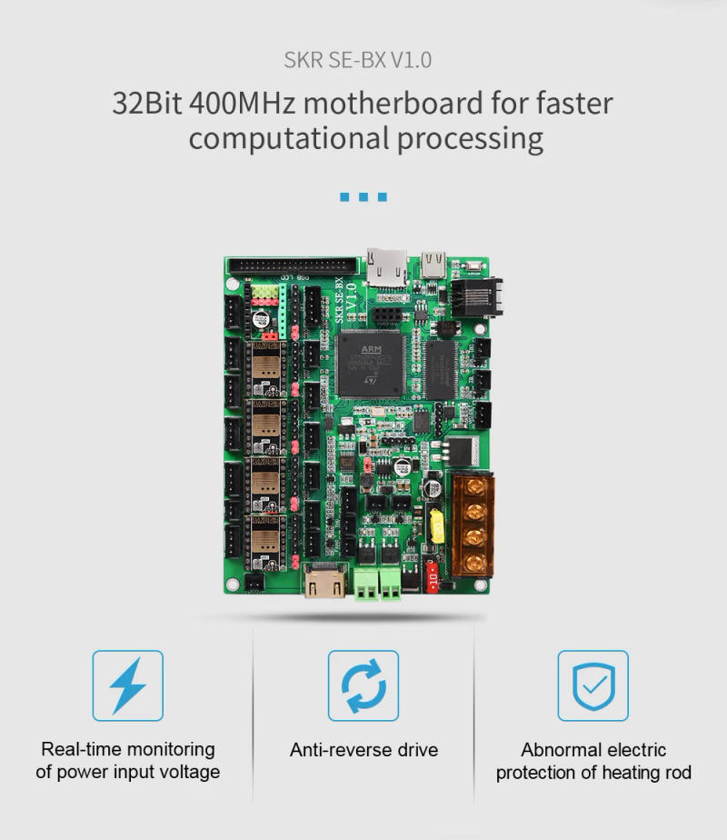Description Picture 4 of itemBIQU BX FDM 3D Printer With 32 Bit Motherboard 7inch Touch Screen Supprot Octoprin High Precision Frame Larger DIY Impresora 3d