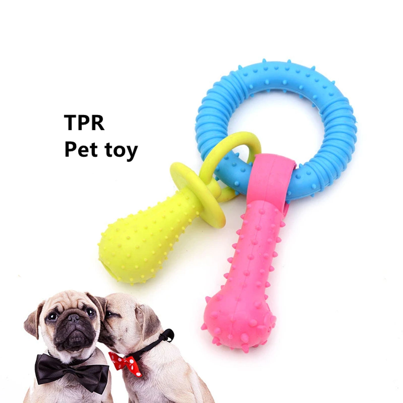 Description Picture 4 of item1PCS Pet Toys for Small Dogs Rubber Resistance To Bite Dog Toy Teeth Cleaning Chew Training Toys Pet Supplies Puppy Dogs Cats