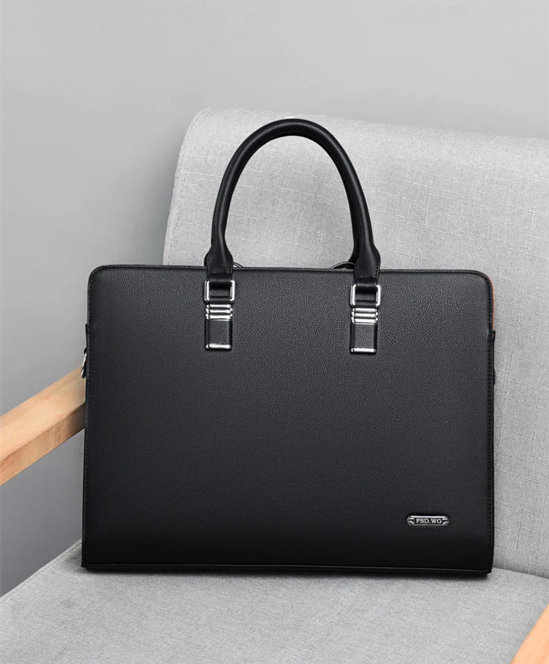 Description Picture 4 of itemDUTRIEUX Business Leather Men Briefcase For Husband Shoulder Bag Man 14