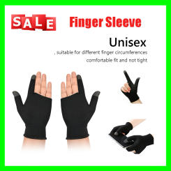 1 Pair Finger Sleeve for PUBG Mobile Game Sweatproof Breathable Sensitive Gaming Touch Screen Fingertips Cover Thumb Gloves
