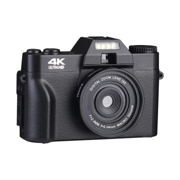 AEVYVKV  Professional WiFi Digital Camera 4K Camcorder 3.0 180° Flip Screen Selfile Digital Webcam Suitable for Beginners Travel