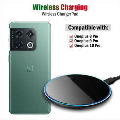 15W Fast Wireless Charger for Oneplus 10 Pro/9 Pro/8 Pro Qi Phone Wireless Charging Pad Breathing Light with USB Cable