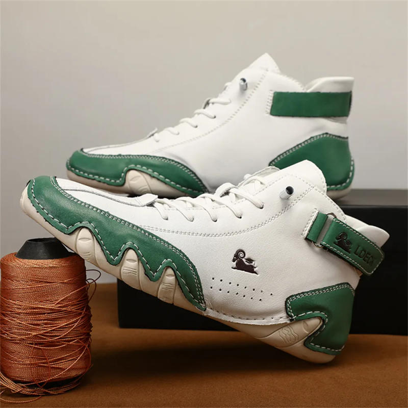 Description Picture 6 of itemItalian Suede Boots Handmade with Closure High Top Men's Casual Shoes Cotton Shoes Toe Leather Boots Men