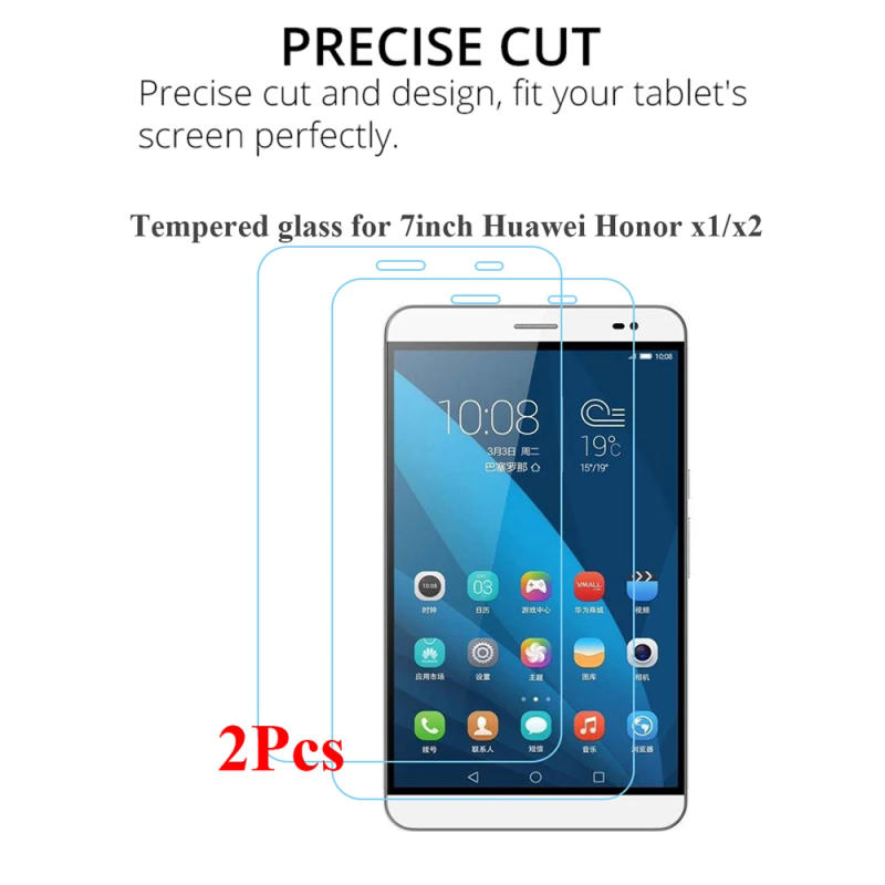 Description Picture 5 of item2Pcs/Pack Screen Protector for Huawei Honor X2 GEM-703L GEM-702L 0.3MM 9H Tablet Tempered Glass for 7'' Huawei Honor X1 7D-501U